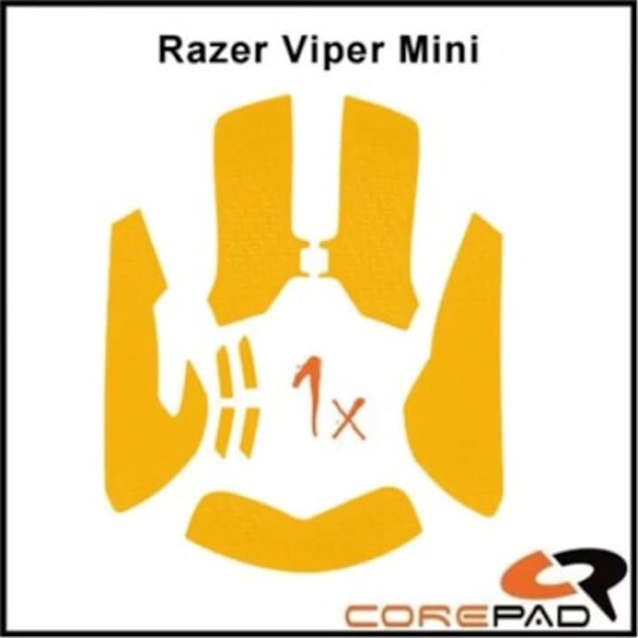 Autocolant din cauciuc pentru mouse-ul Corepad #732 - Grips moale pentru jocuri Razer Viper Mini Portocaliu