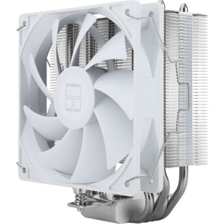 Процесорен охладител Thermalright Assassin X 120 Refined SE WHITE, LGA1155, LGA1200, LGA1700, sAM4, sAM5, брой вентилатори: 1бр, 120x120x25mm, течен лагер, брой топлинни тръби: 4бр, конектор: 4-пинов (PWM), бял