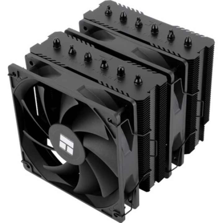 Thermalright Peerless Assassin 120 SE BLACK processzor hűtő, LGA1155, LGA1200, LGA1700, sAM4, sAM5, ventilátorok száma: 2db, 120x120x25mm, folyadékcsapágy, hőcsövek száma: 6db, csatlakozó: 4-pin (PWM), fekete