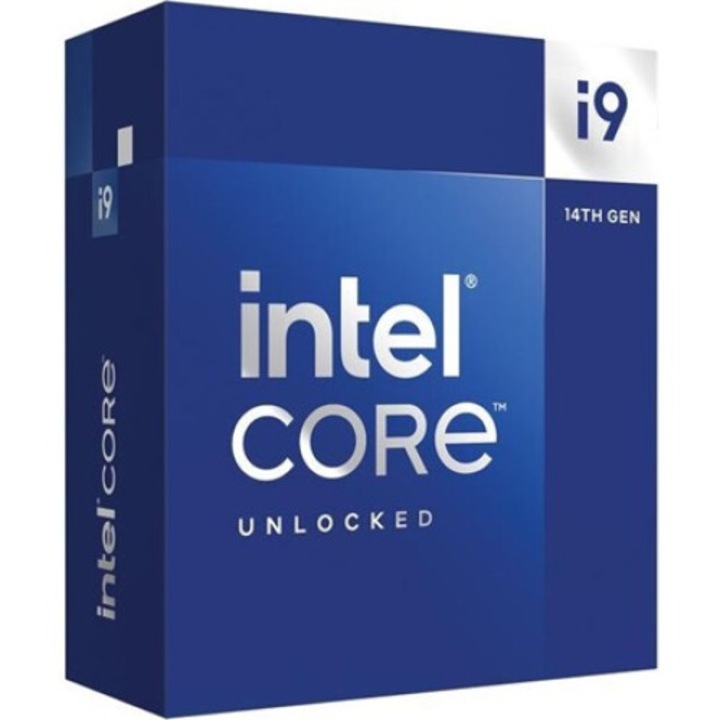 Процесор Intel Core i9 14900KF LGA1700 BOX, 24x, 2.4GHz, 6GHz, 36MB, 253W, без охладител, без GPU