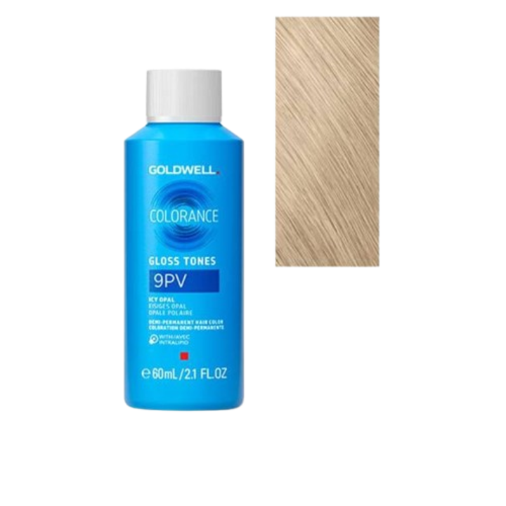 Félpermanens hajfesték, Goldwell Colorance Gloss Tones, 9PV Icy Opal, 60 ml