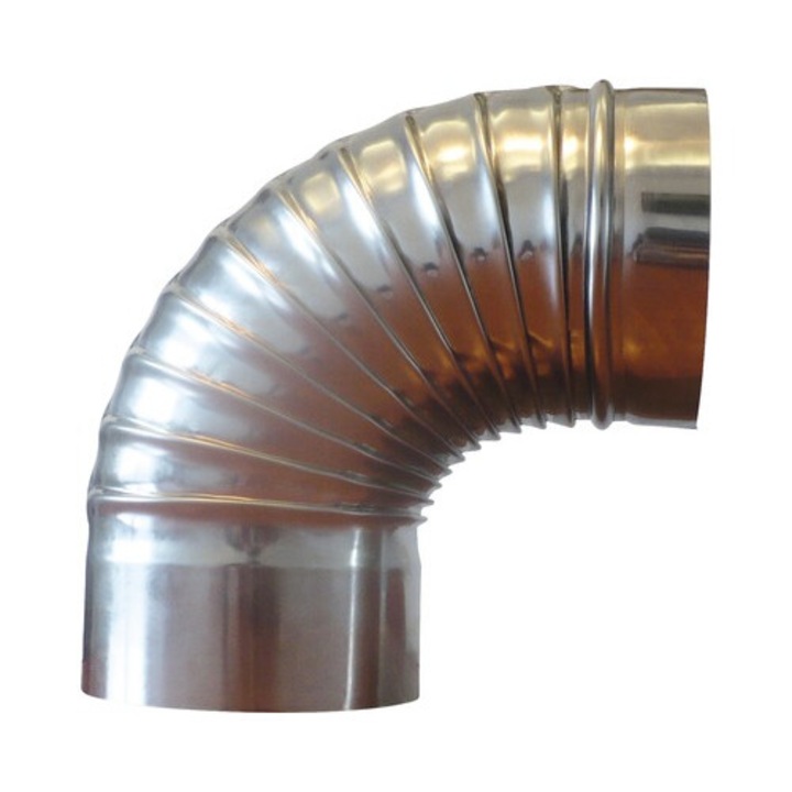 Cot inox 90° Ø120 mm