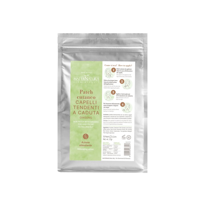 Plasture pentru scalp cu ginseng 9g impotriva caderii parului, Maternatura