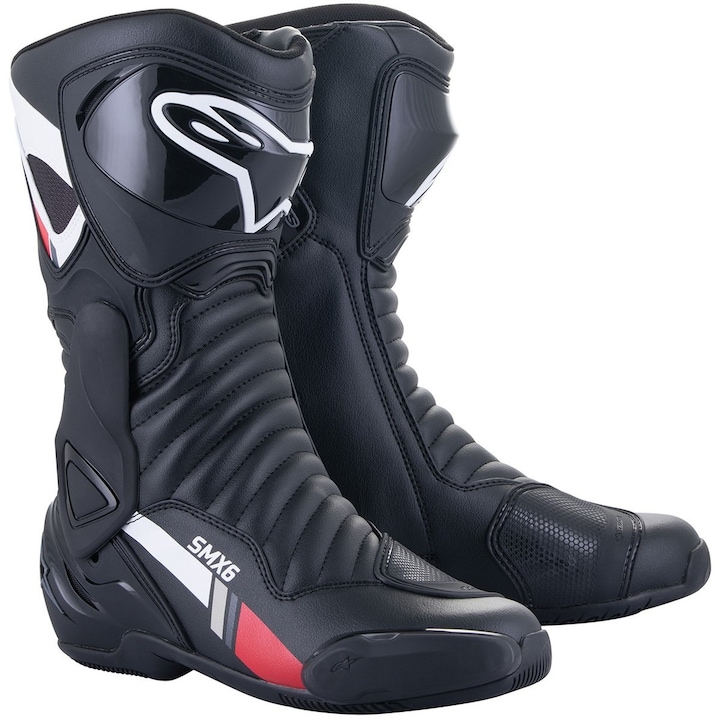 Alpinestars Moto Racing Boots SMX-6 V2 Black/White/Gray размер 43