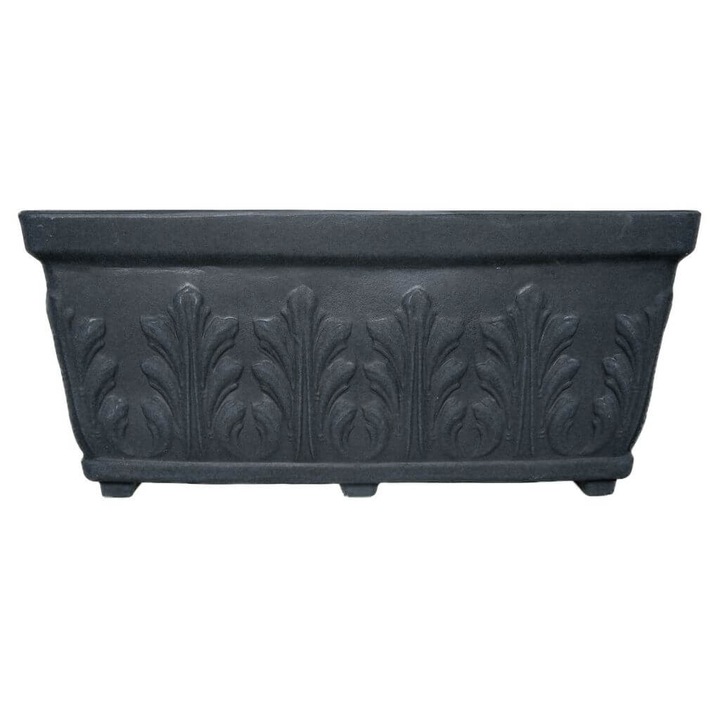Ghiveci de gradina RossaNova Venetia, 60x30xH27 cm, GRI, LLDPE