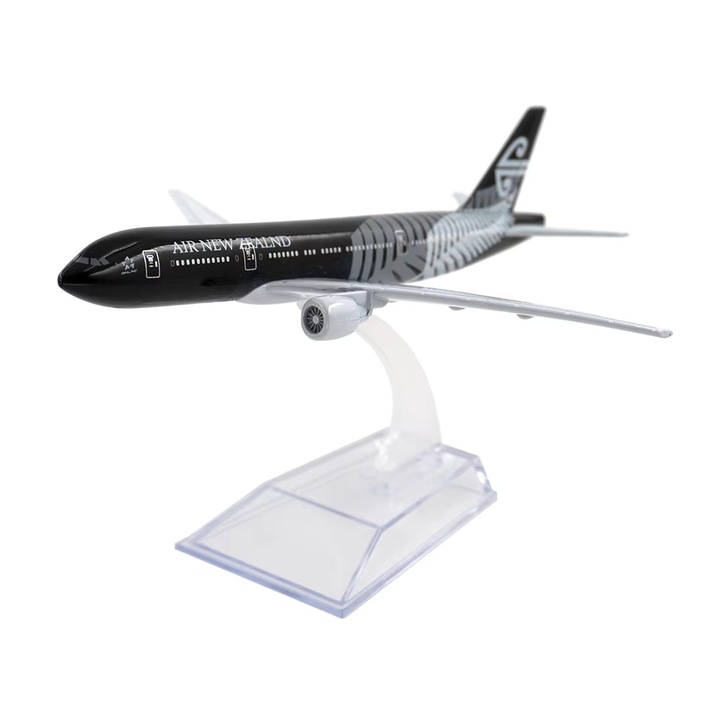 Air New Zealand Boeing B777 repülőgép modell, fém, 16 cm, méretarány 1:400
