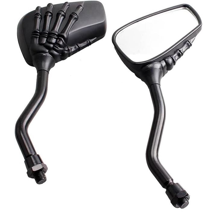 Oglinzi moto Schelet, Zoco Moto, pentru motocicleta, Universale, Negru