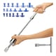 Kit de reparare a denivelarilor tabla caroserie Auto, indepartare daune provocate de grindina, 18 ventuze incluse, nu lasa urme pe vopsea, 49 x 12 cm