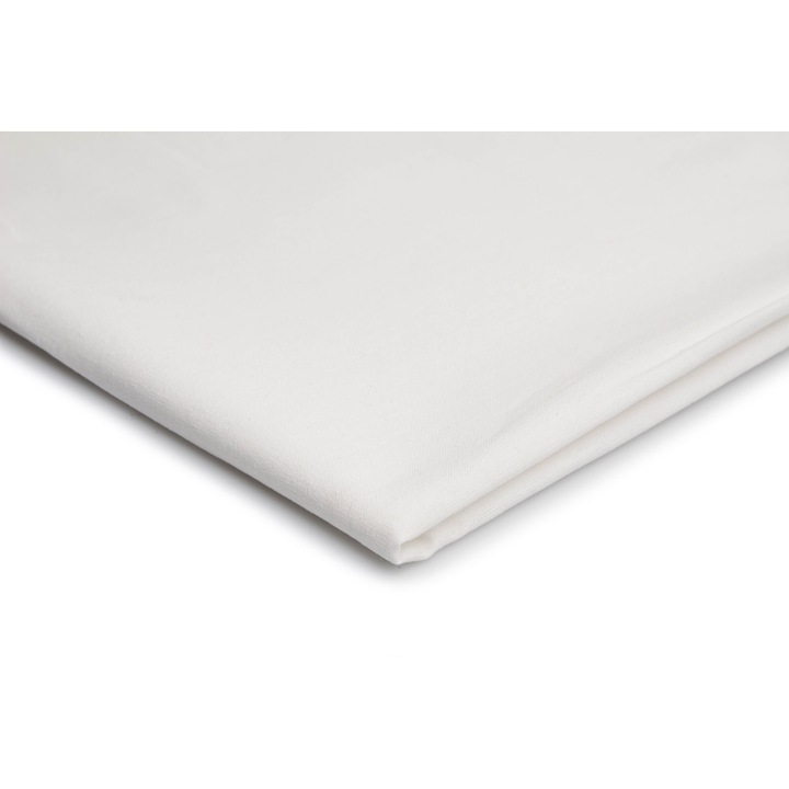 Bumbac RAMIE Alb, 100% Bumbac, Dimensiuni 150cm x 50cm