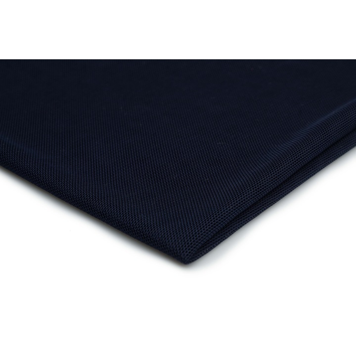 Tulle Plasa elastica, elastica pe ambele parti Albastru inchis, 100% Poliester, Dimensiuni 50cm x 150cm