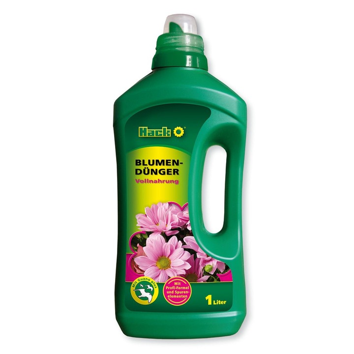 Fertilizator lichid HACK pentru Flori cu Guano - 1 L