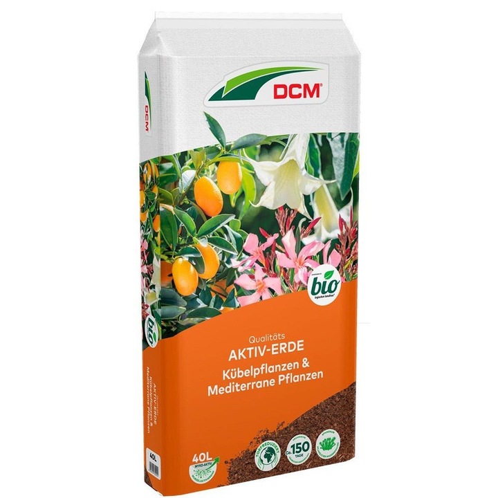Pamant activ pentru plante, DCM, Pentru plante de ghiveci si mediteraneene, 20 L