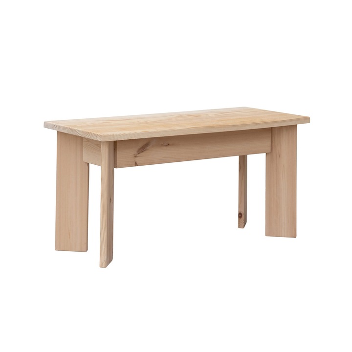 Пейка, масив иглолистна дървесина, 90х35 см
