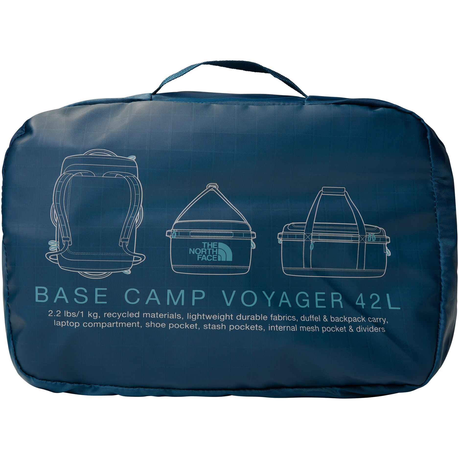 Geanta sport The North Face Base Camp Voyager Duffel 42L, navy