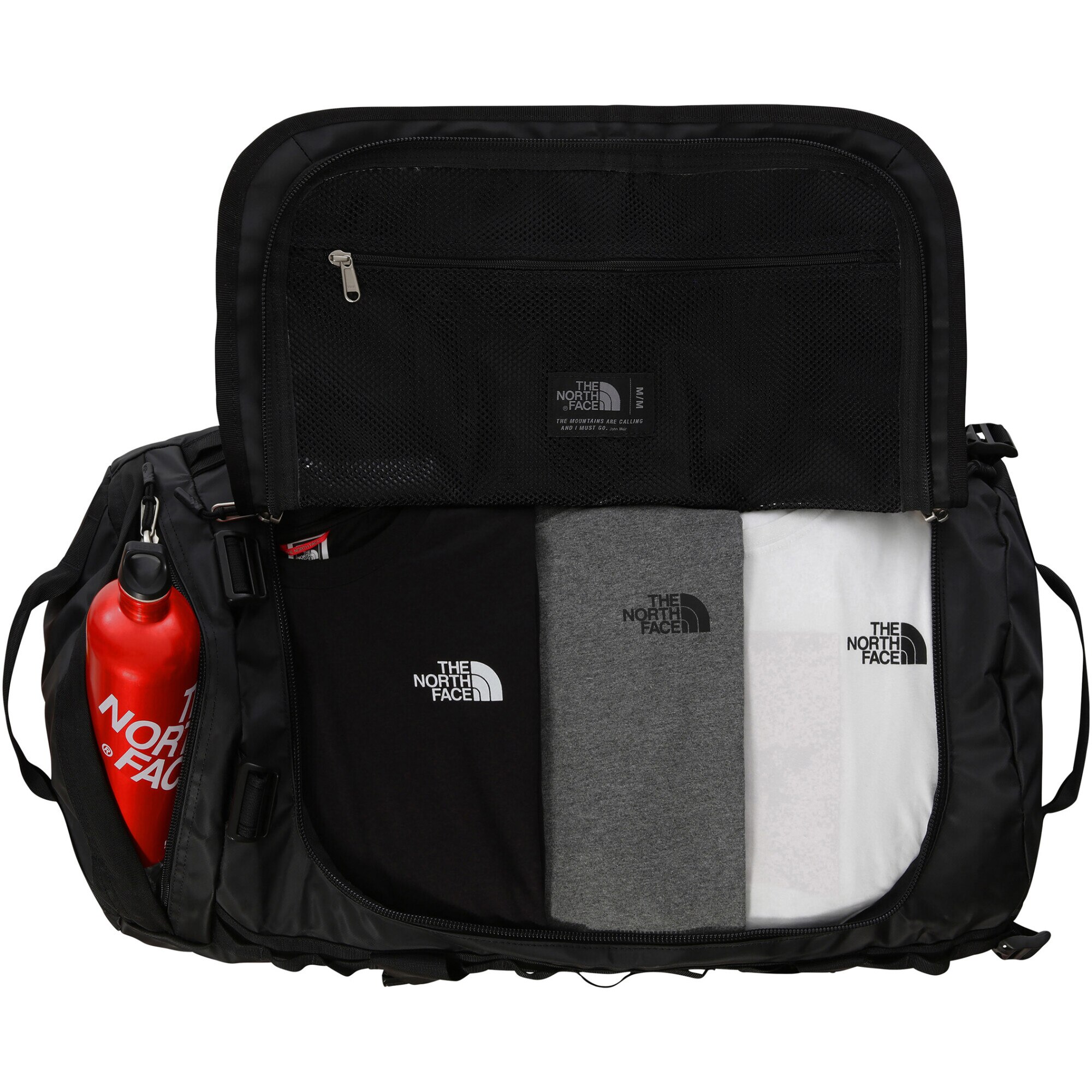Geanta sport The North Face Base Camp Duffel M, negru/alb - eMAG.ro