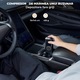 Elindor® digitális autós kompresszor, hordozható, 4000 mAh, univerzális, külső akkumulátor, zseblámpa, fekete