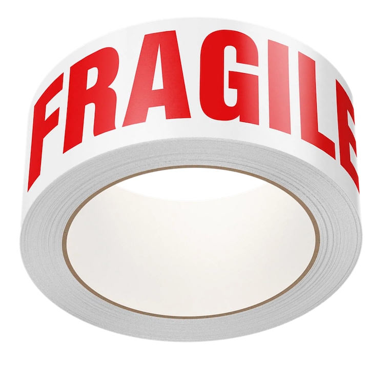 Banda Adeziva tip scotch, FRAGILE, 48 mm x 100 m