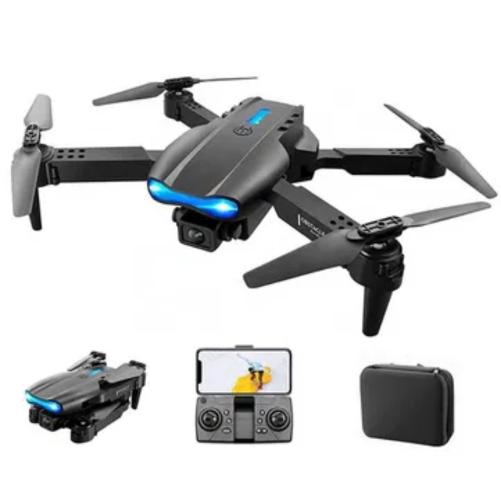 Сгъваем дрон, 4К, Dual Cameras, 720P Видео, Черен