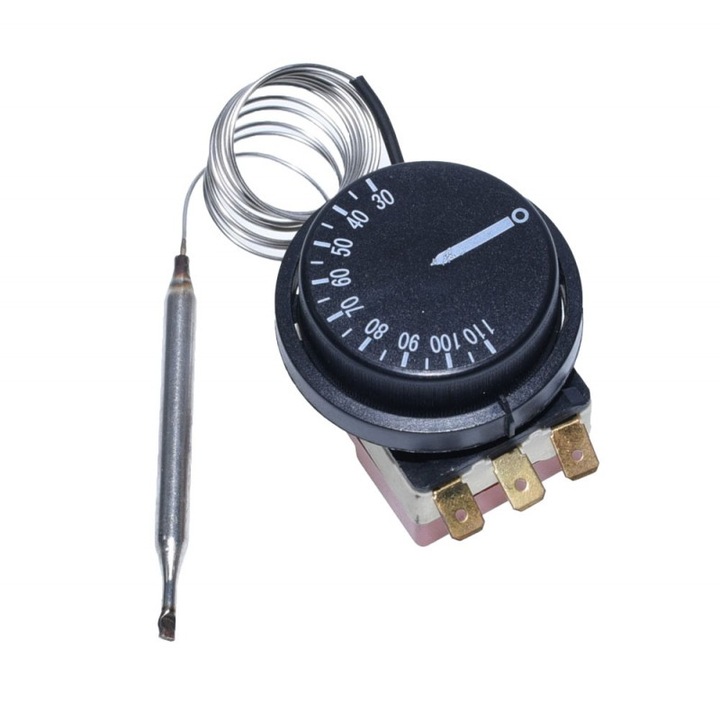 Termostat Reglabil pentru Cuptor 30-110°C cu Sonde din Inox – Control Precise al Temperaturii pentru Gatit si Patiserie