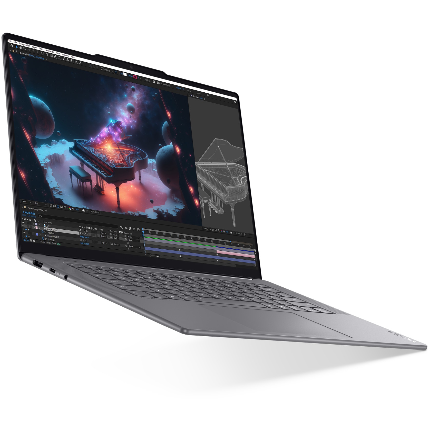 Laptop Lenovo Yoga Slim 7 15ILL9 cu procesor Intel Core Ultra 7 256V pana la 4.8GHz, 15.3" 2.8K, IPS, 120Hz, Touch, 16GB RAM LPDDR5x, 1TB SSD, Intel® Arc™ Graphics, Windows® 11 Home, Luna Grey, 3Y Premium Care