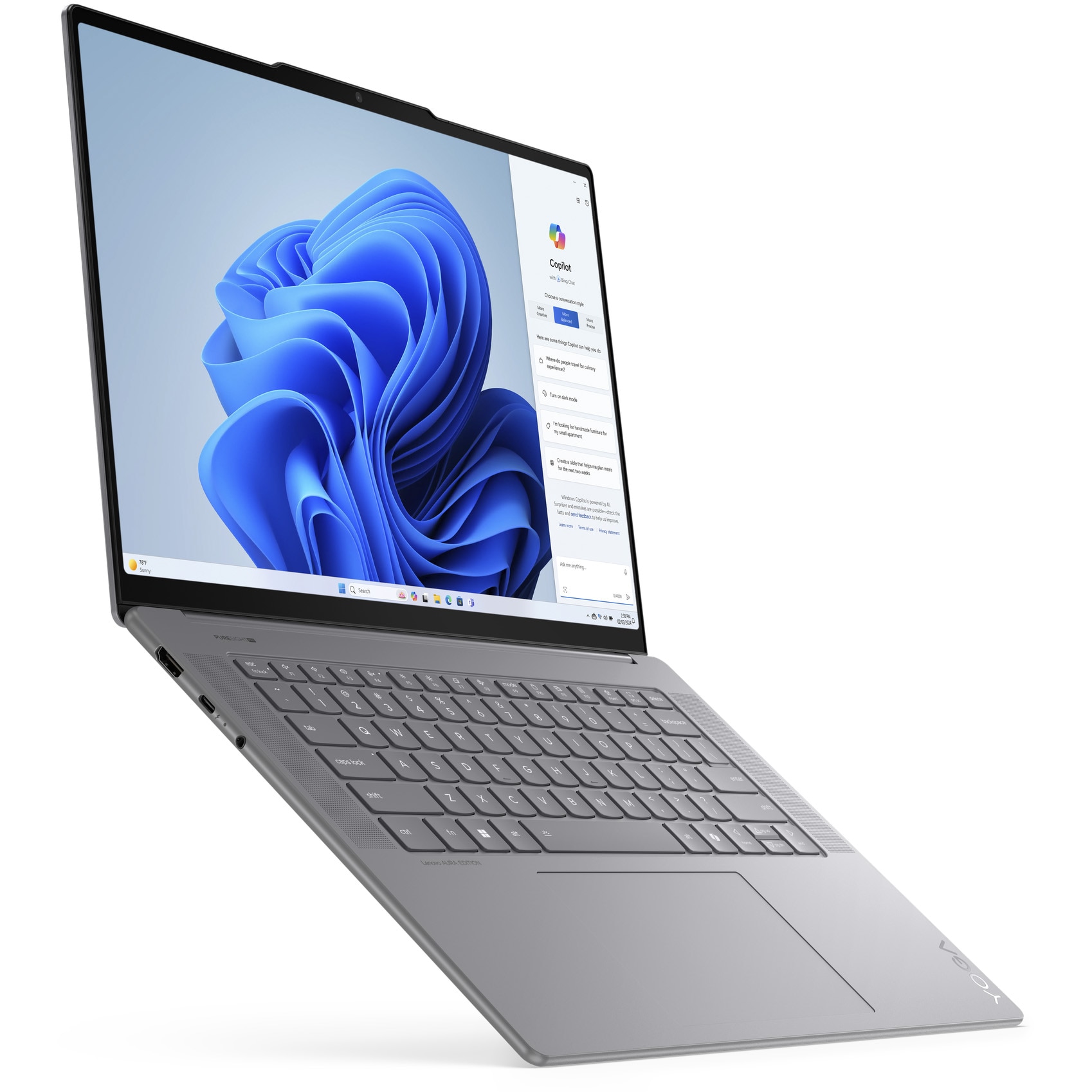 Windowsノート本体 Lenovo YogaSlim 7 i7-1260P/1TB/16GB/US Laptop Lenovo Yoga Slim 7 15ILL9 cu procesor Intel Core Ultra 7