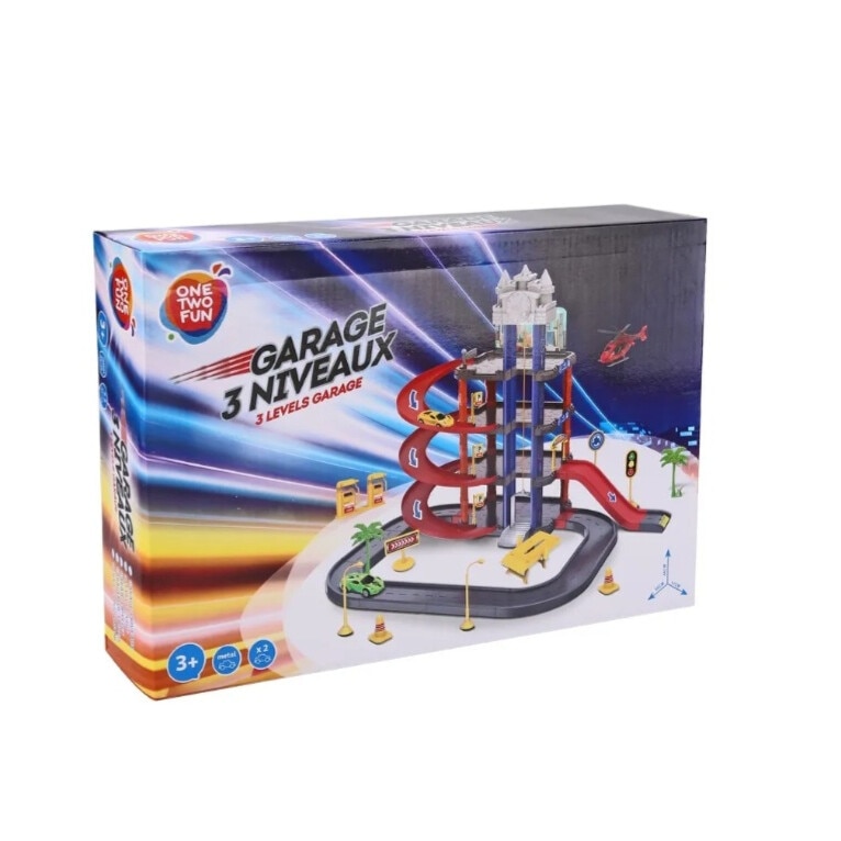 Set de joaca, garaj cu accesorii One Two Fun - eMAG.ro