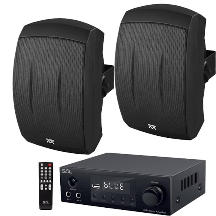 Sistem audio 2 boxe pasive cu receiver Extended 2