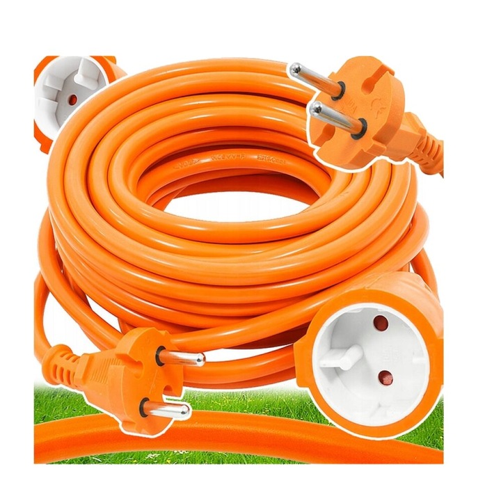 Kerti hosszabbító kábel, Verke, 2x1,0mm, 20m, V70101