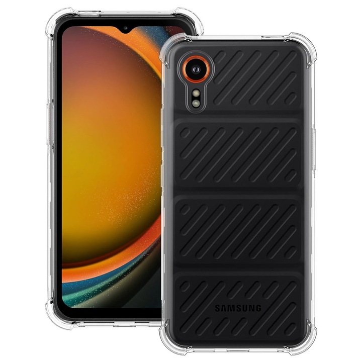 Samsung Galaxy Xcover 7 Techsuit ütésálló átlátszó szilikon tok