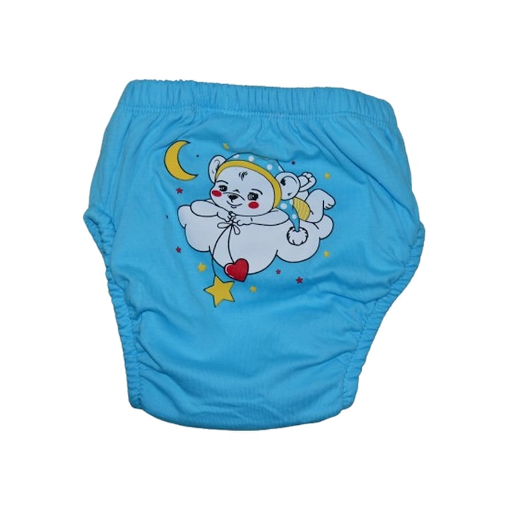 Többször használható leszoktató bugyi fiúknak Mini Junior CHREMJ-19, Kék +15 kg