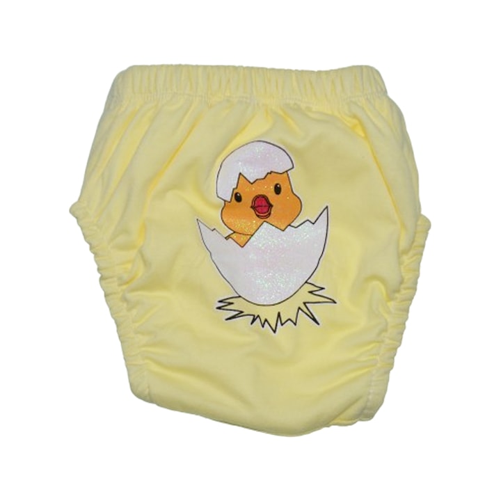 Újrahasználható leszoktató bugyi fiúknak Mini Junior CHREMJ-26, Sárga +15 kg