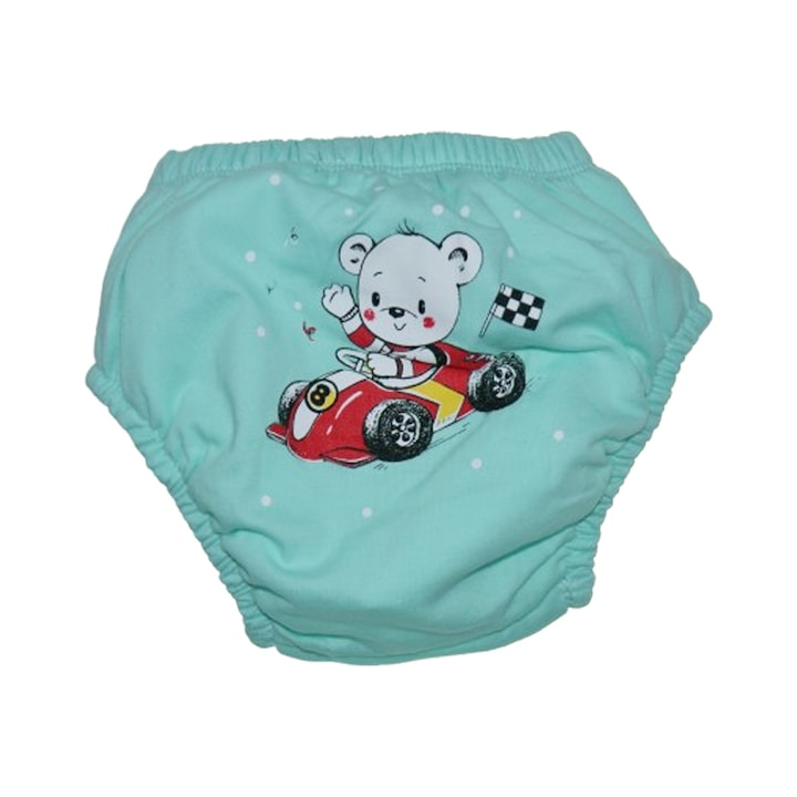 Többször használható leszoktató bugyi fiúknak Mini Junior CHREMJ-31, Türkiz +13 kg