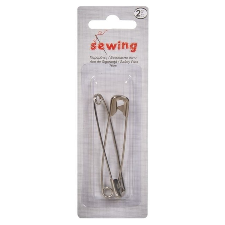 Antbro® 7.6x2cm-es 2 darabos biztonsági tű készlet