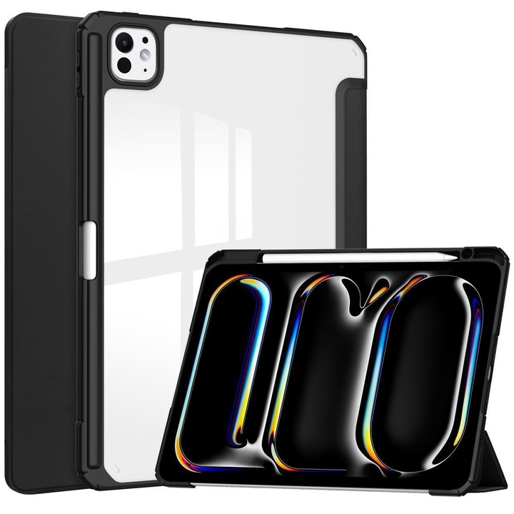 Bizon Case Tab Clear Matt táblagép tok iPad Pro 11" 5th gen 2024 készülékhez, fekete
