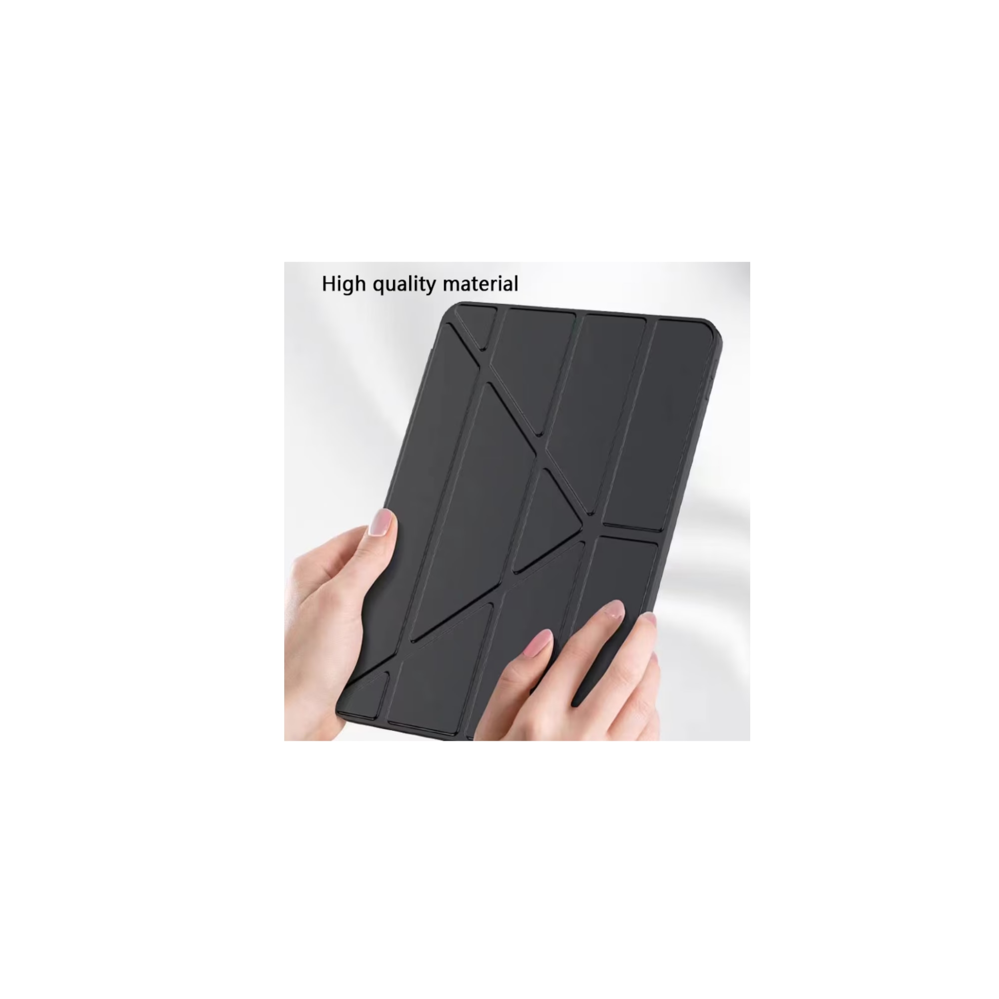 Husa Book compatibila cu Apple iPad mini 6 (2021), multifunctionala, stand, cu suport pentru pix, Black