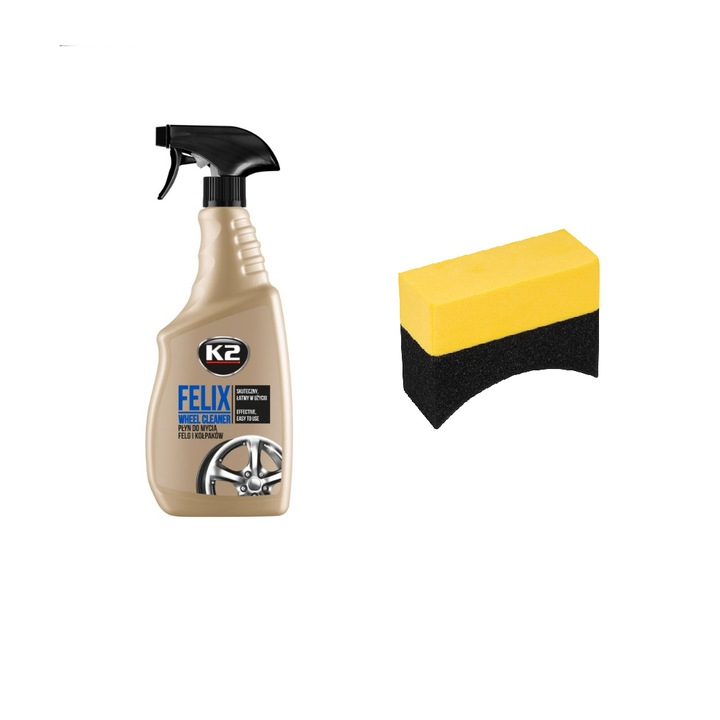 K2 FELIX perem spray csomag 750ml + applikátor szivacs 95x35x65mm