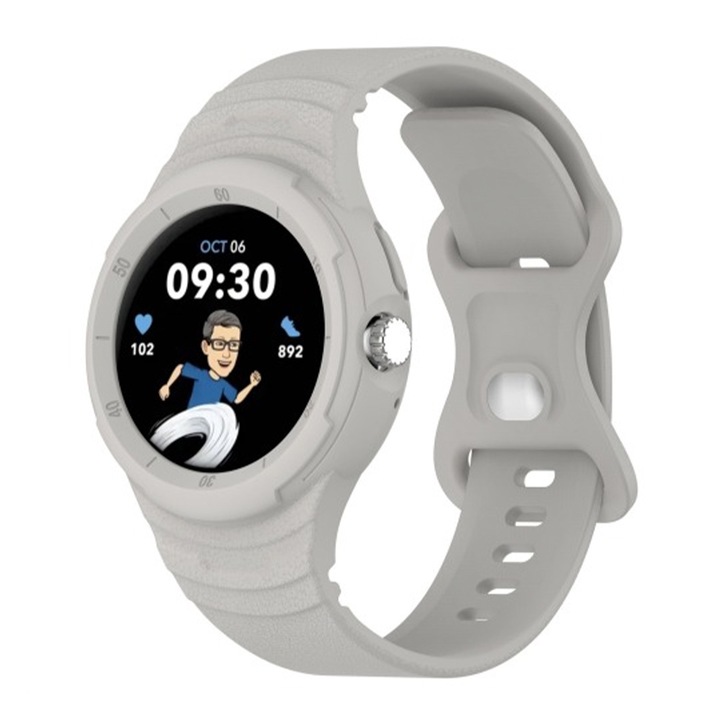 Curea Ajustabila Ceas SmartWatch pentru Google Pixel Watch / Watch 2 / Watch 3 41mm, OPTIM SOLUTION, Soft Silicone, Comfy to Wear, Impact Protection Watchband, Easy to install, Gri