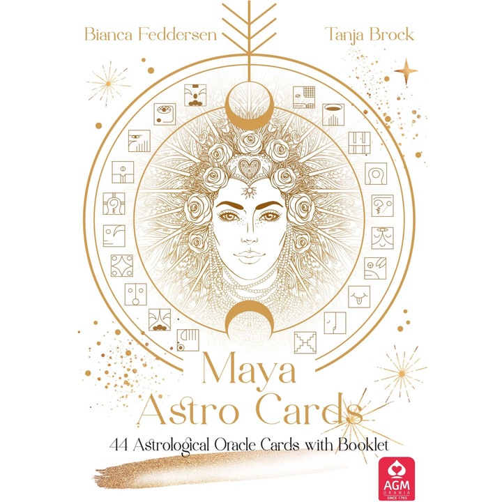 Carti Astro Maya, Bianca Feddersen, Tanja Brock, 2022, 44 carti, 138x95mm, brosura 192 pagini, engleza