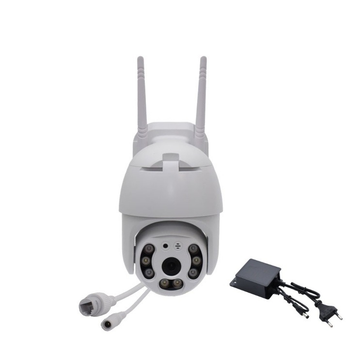 Camera de Supraveghere A6 PTZ 360˚ IP V380PRO – Monitorizare Video pentru Interior si Exterior, Functie Pan-Tilt-Zoom