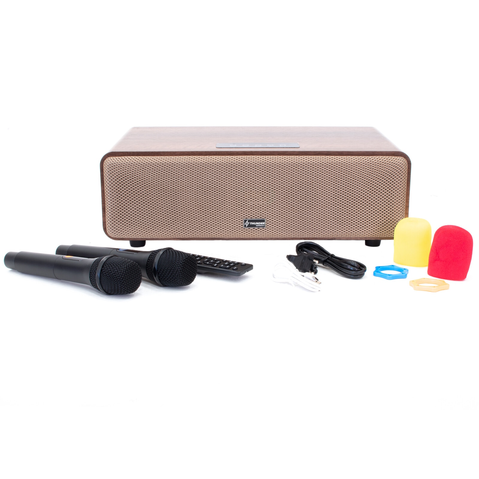 Set Boxa karaoke, Thunder, 180W, 2 microfoane