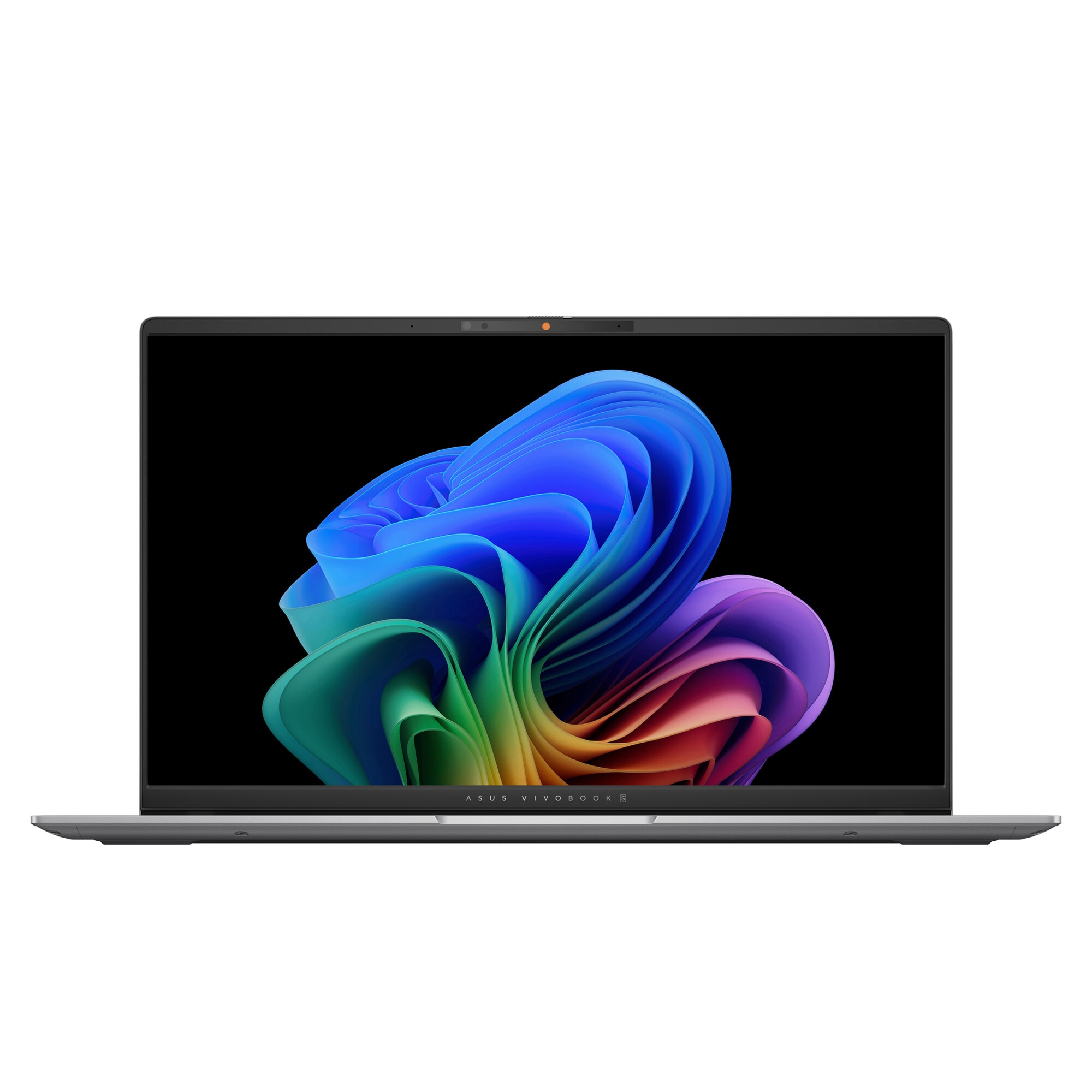Laptop ASUS Vivobook S 15 K5507QA cu procesor Snapdragon® X Plus X1P 42 100 pana la 3.4GHz, 15.6'', 3K, OLED, 120Hz, 16GB LPDDR5X RAM, 1TB SSD, Qualcomm® Adreno™ GPU, Windows 11 Home, Cool Silver