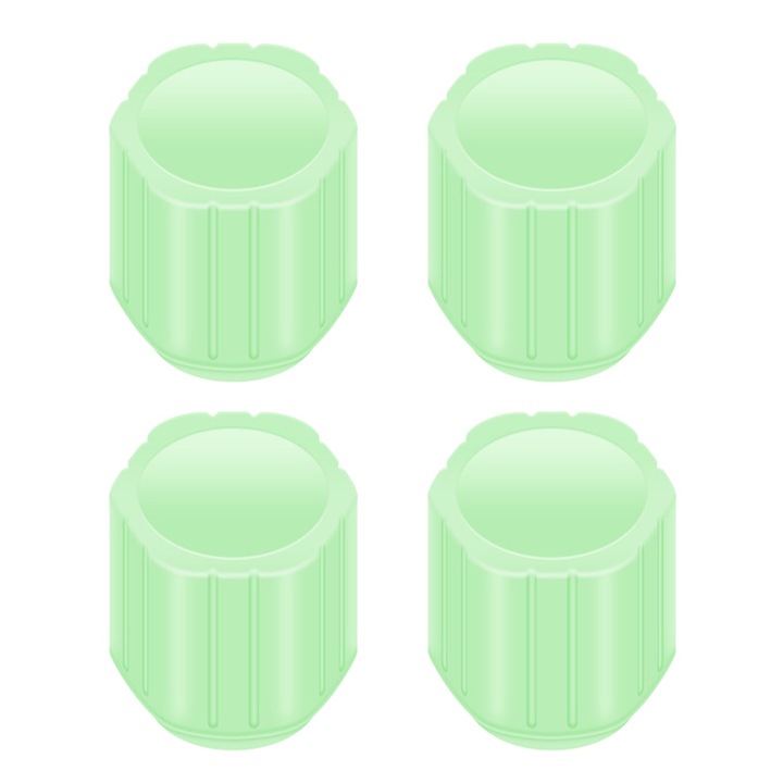 Capace Ventil Tire Fluorescente Bizaical Set 4buc, 17x13mm