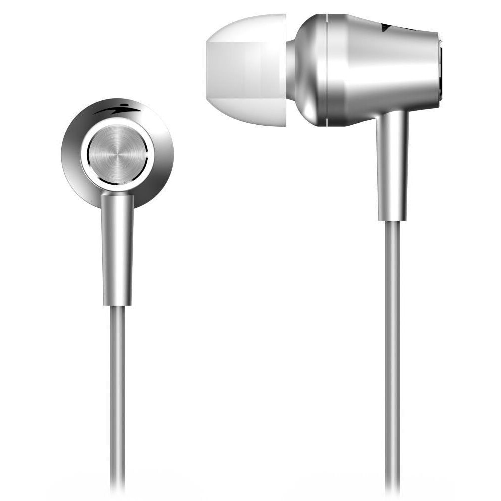 Casti cu fir Genius HS-M360, microfon, 3.5mm, argintii, design Kivalo