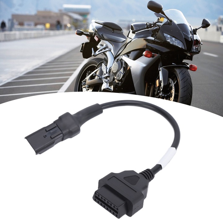 4-пинов OBD диагностичен адаптер, longziming, ABS, черен, за мотоциклети Ducati