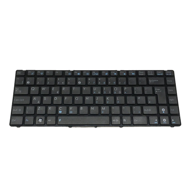 Prémium laptop billentyűzet ASUS U36 U36S U36SD U36SG U36J U36SD UK-hoz, numerikus billentyűzet, fekete