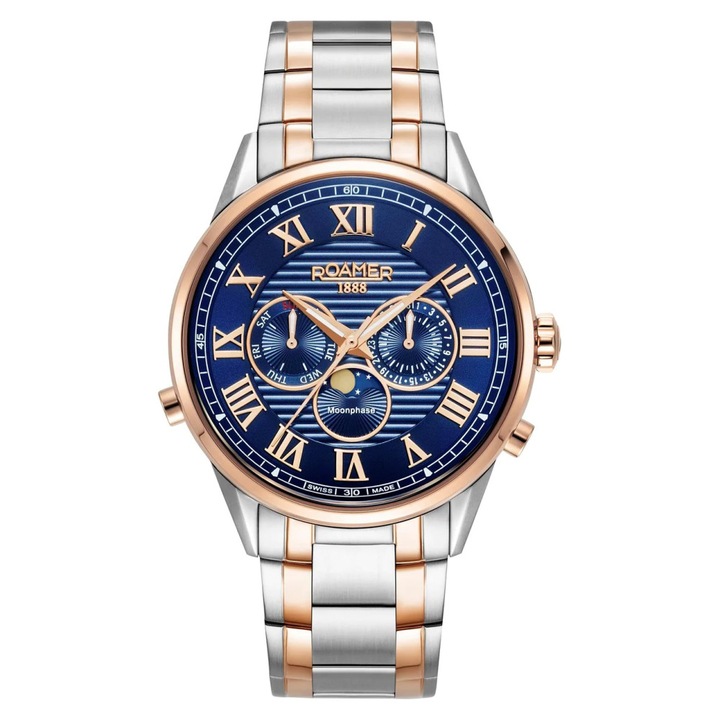 Ceas barbatesc Roamer Superior Moonphase II 513821 49x45x50mm inox