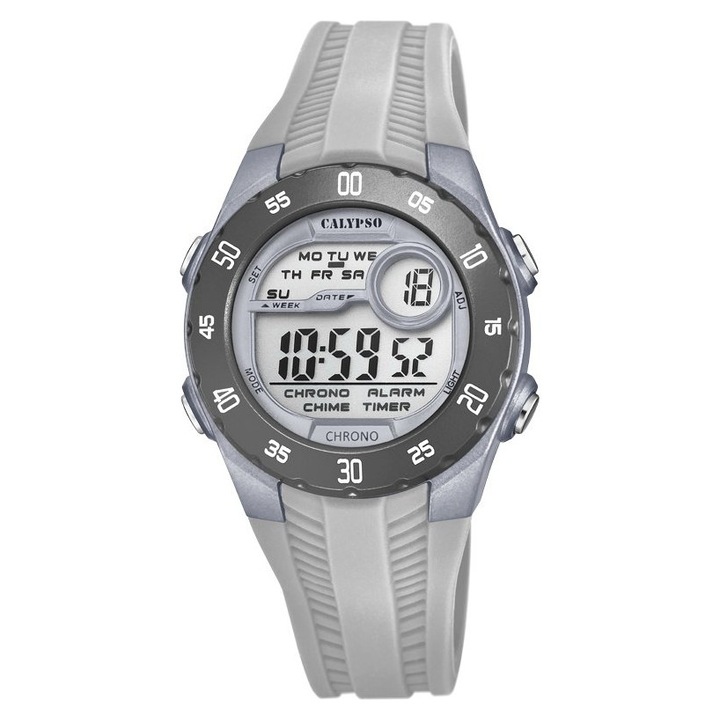 Ceas dama Calypso K5744/4, digital, culoare gri