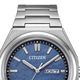 Férfi karóra Citizen Super Titanium Eco-Drive AW0130-85L, ezüst/kék