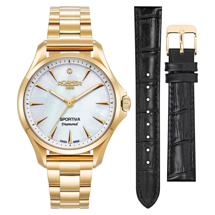 Ceas dama Roamer Sportiva Diamond 865847 48x20x50mm