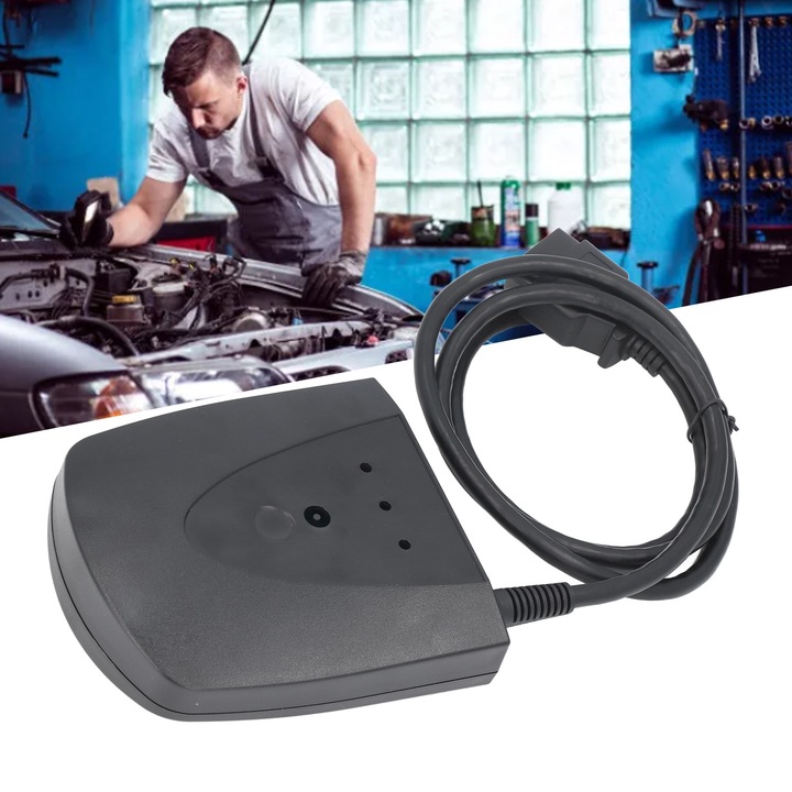 Диагностичен инструмент за автомобили Longziming, модел HDS HIM V3.103.066, поддръжка на VIN IMMO 1992-2020, USB към RS232 адаптер